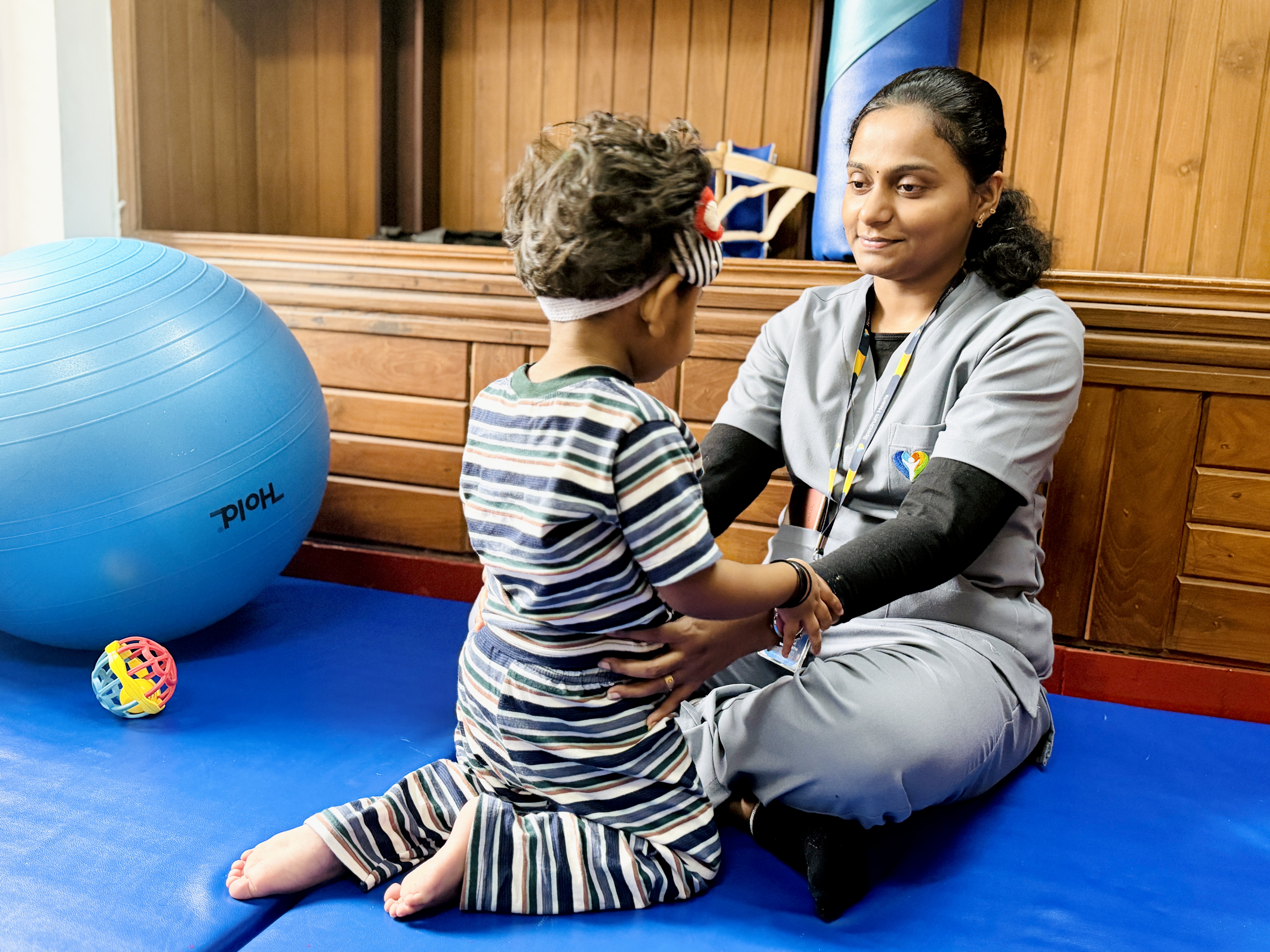Children receiving therapy with dedicated professionals at Spectrum Hearts